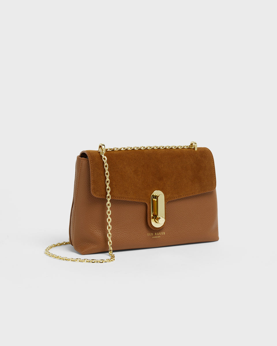 Ted baker suede padlock cross body bag online