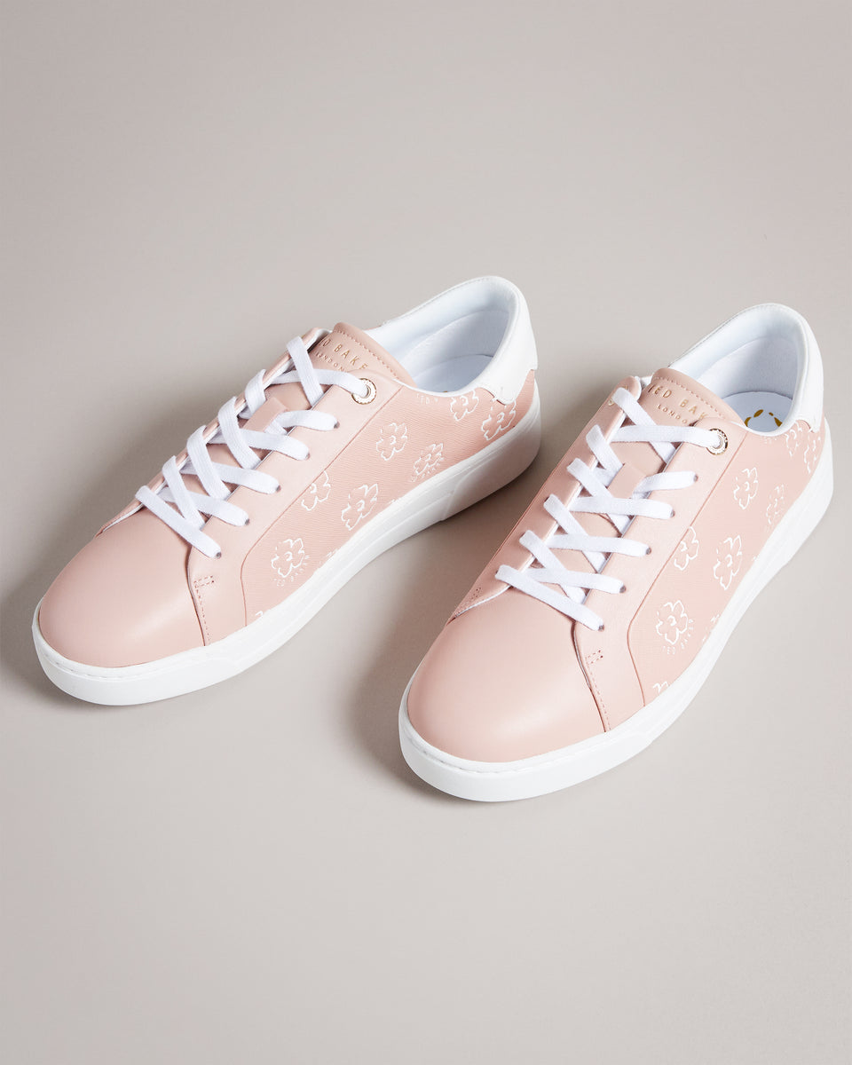 Pink ted fashion baker sneakers