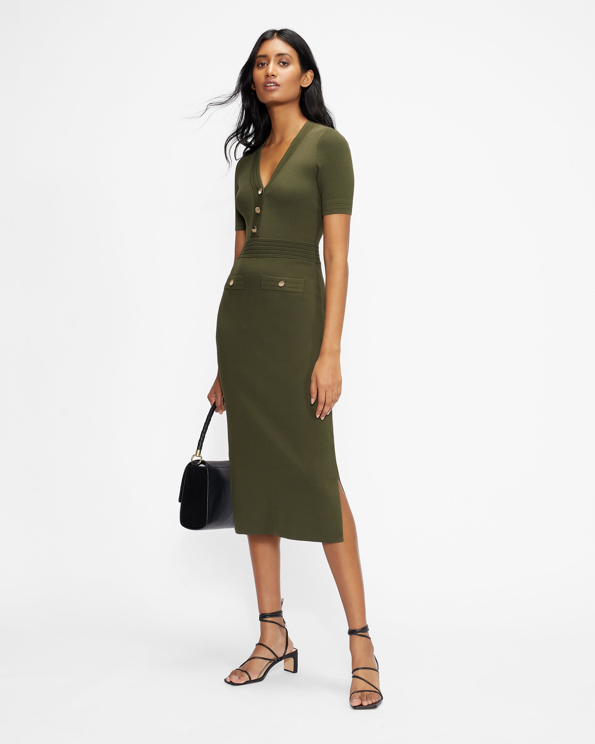 Khaki ted baker dress best sale